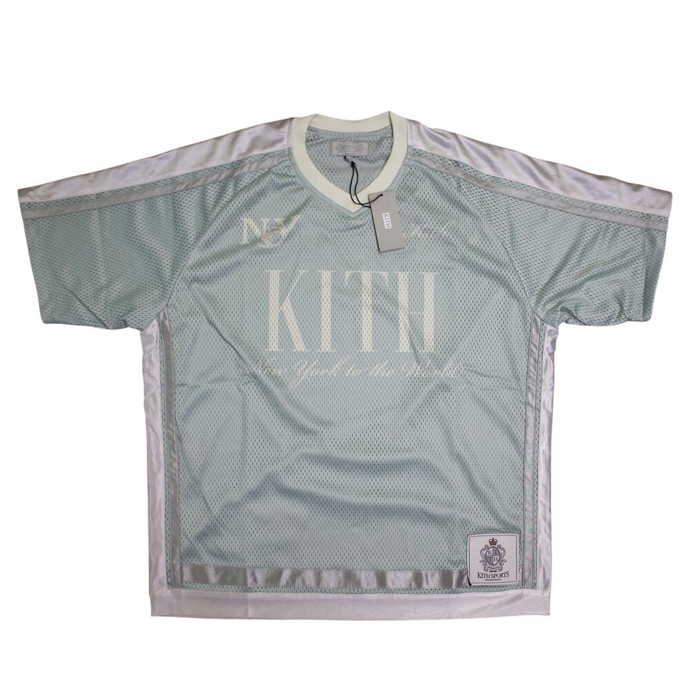 Kith Mesh Leon Jersey 'Breath' Green Grey White Size XXL